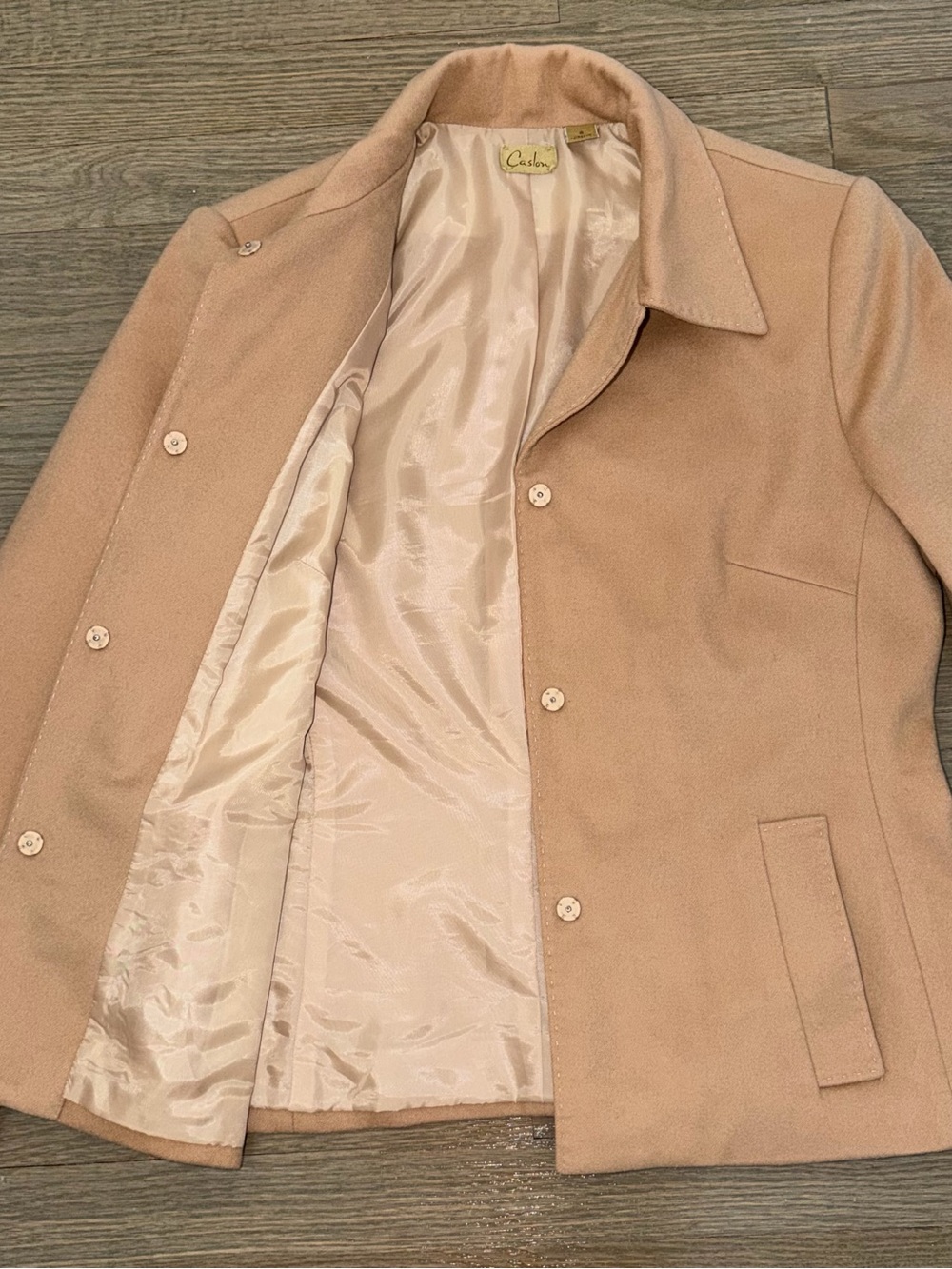 Caslon Wool Cashmere Blend Short Coat Blazer Jacket